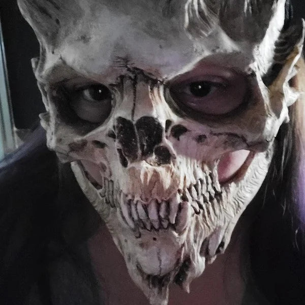 Skull and bones warrior horror Halloween mask