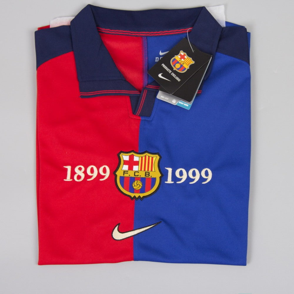 Maillot domicile centenaire du FC Barcelone 1899/1999