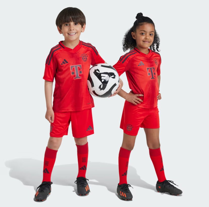 Bayern München voetbaltenue voor kinderen 2024/25 thuis