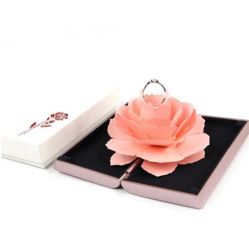 Blossoming Rose Ring Gift Box