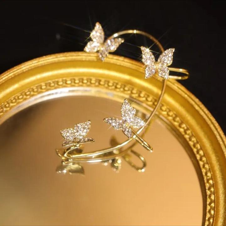 Butterfly Earrings Without Drilling