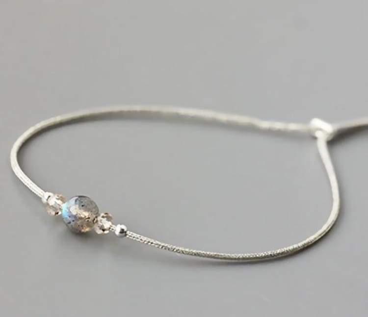 Moonstone Bracelet in 925 Sterling Silver