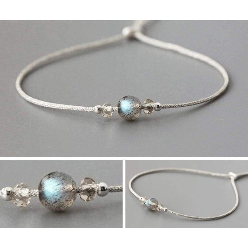 Moonstone Bracelet in 925 Sterling Silver
