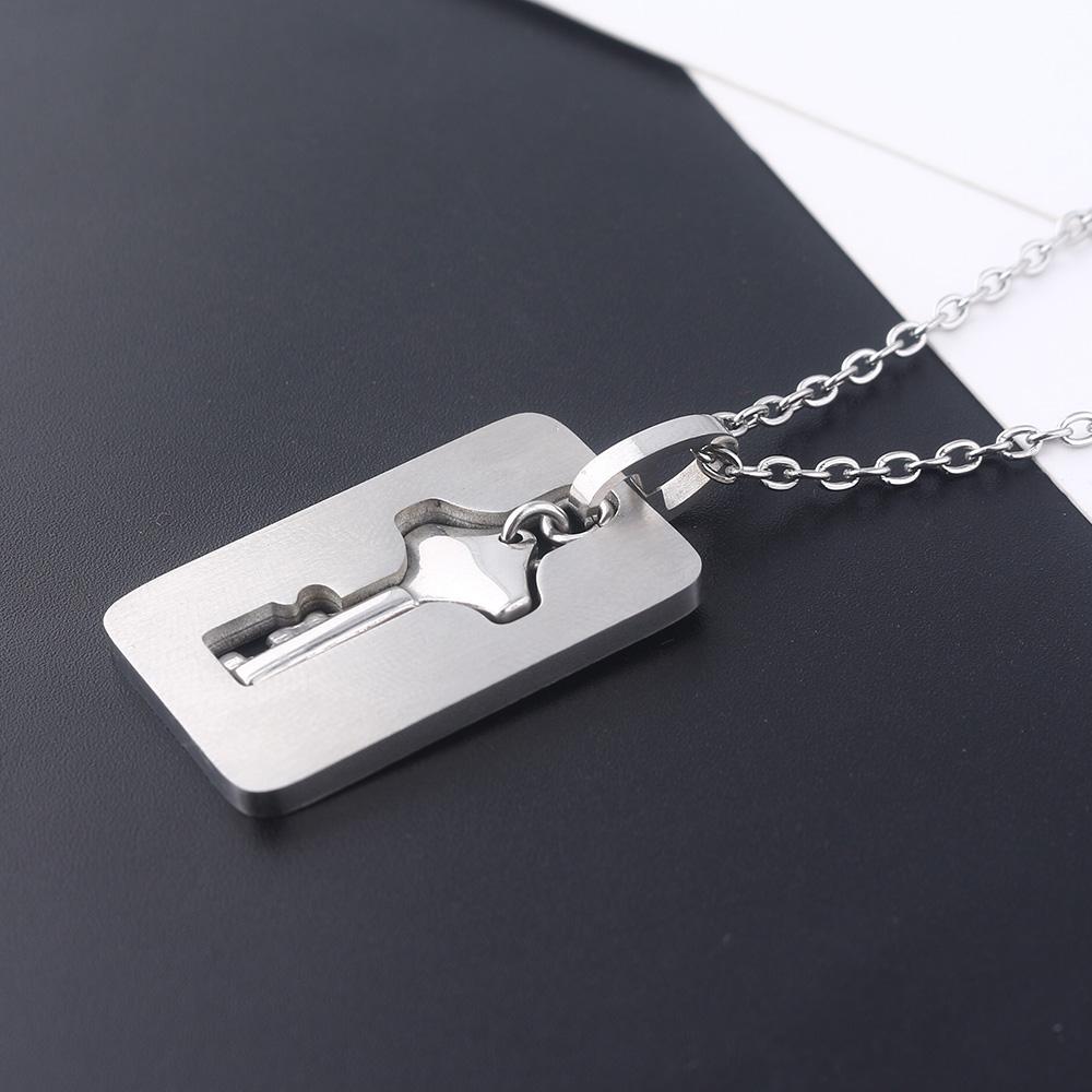 Heart lock bracelet with key necklace