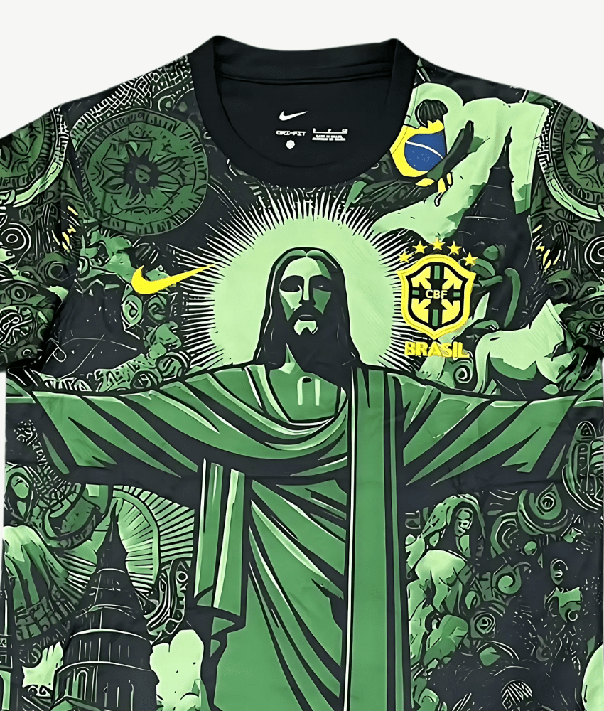 BRAZILIË 2024/25 GROEN 'CHRISTUS DE VERLOSSER' SPECIAAL EDITIESHIRT