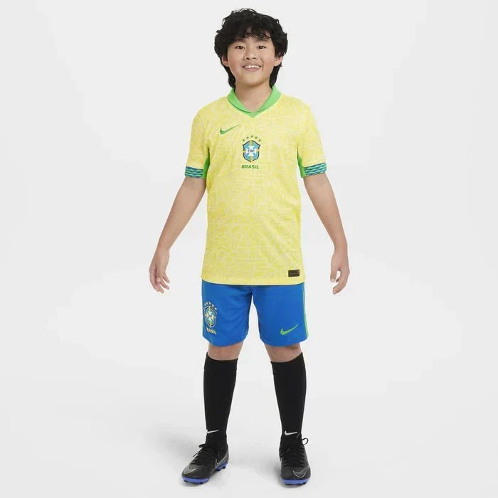 Brazil Kids Football Kit - Home 2024/25