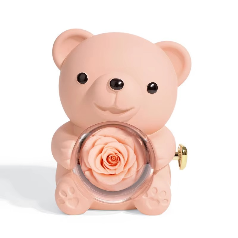 Sylvie Jewels Eternal Pink Bear with necklace