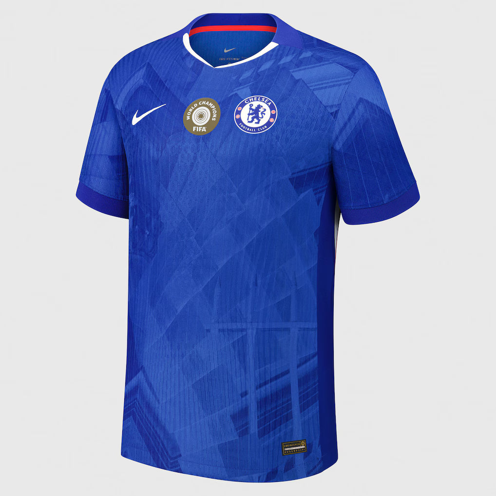 Chelsea Cup Nike Dri-FIT ADV Home Match Shirt 2025-26 with World Champions 25 chest badge