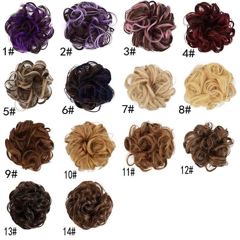 Messy Rose Hair Bun Scrunchie