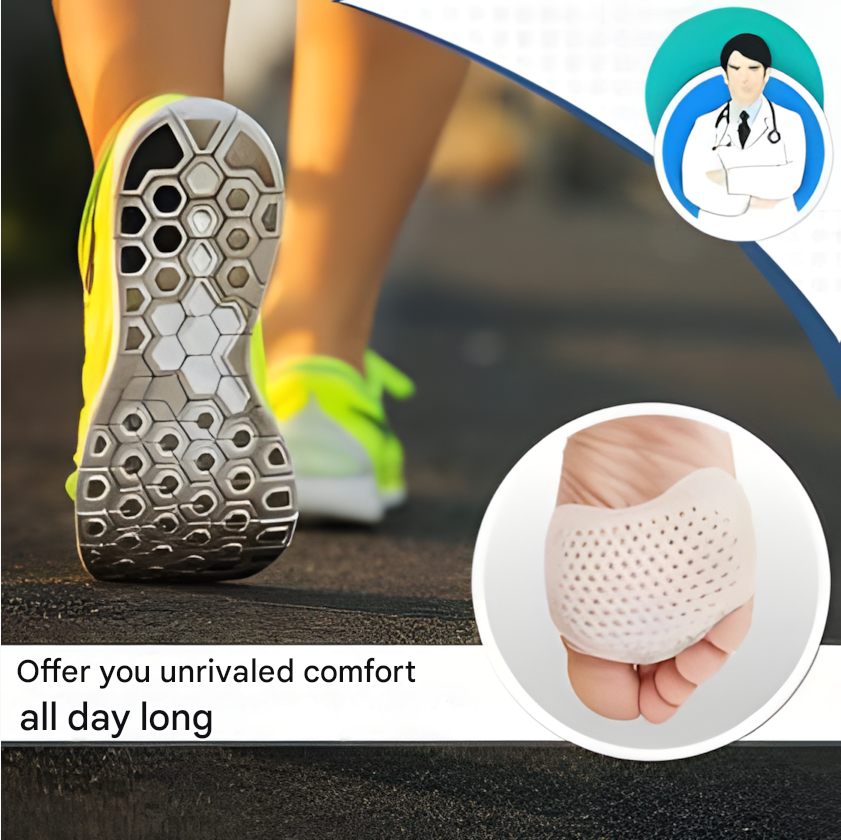 Hyggear toe separator arch silicone metatarsals