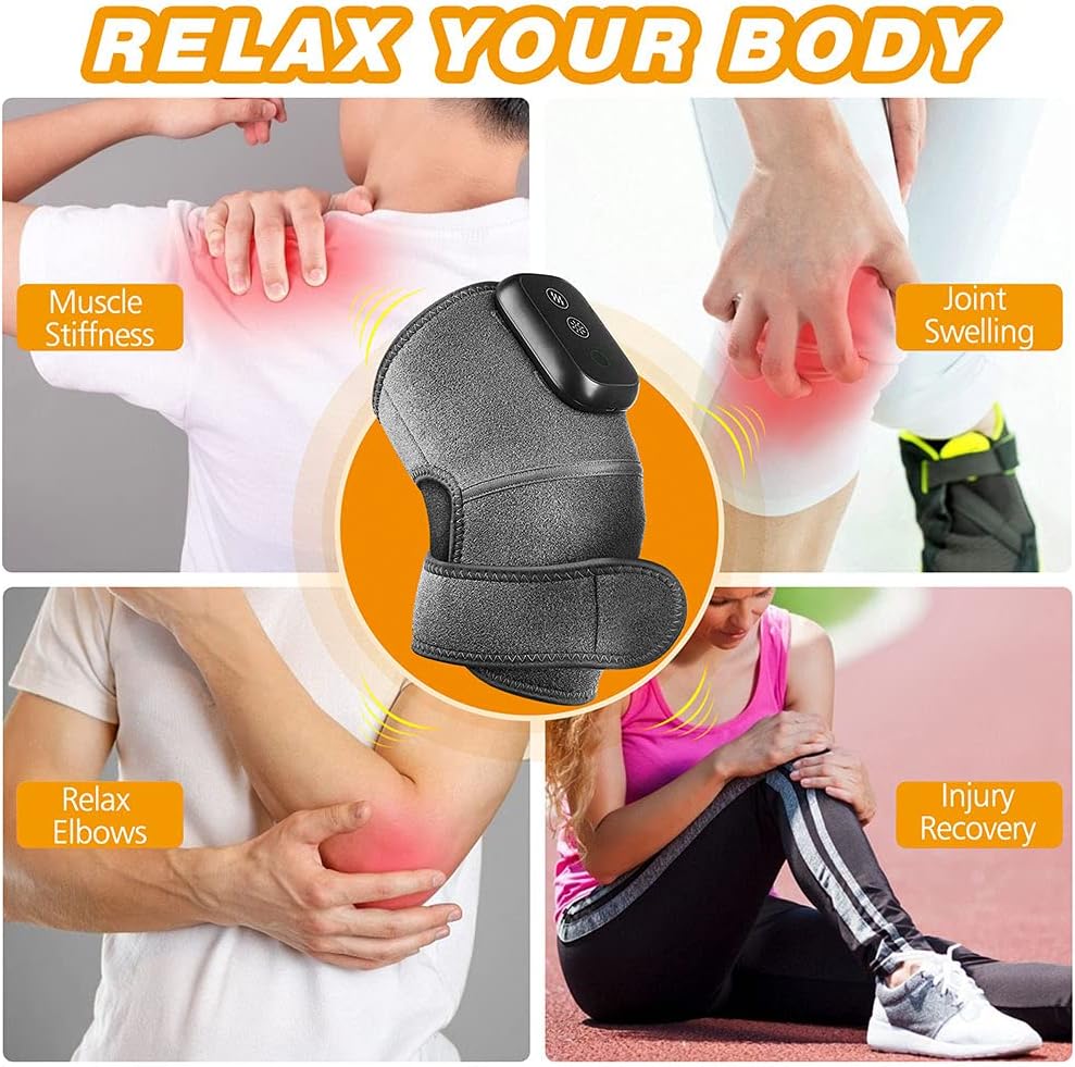 RejuvaKnee 3 in 1 Wireless Knee Heater, Shoulder Massager, Leg Vibration, Arm Vibration, Joint Splint, Muscle Relaxation