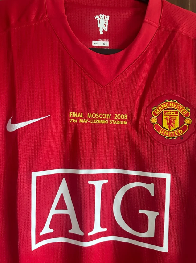 Cristiano Ronaldo #7 Manchester United 2008 retroshirt UCL-finale