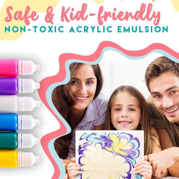 Marbled watercolor art kit