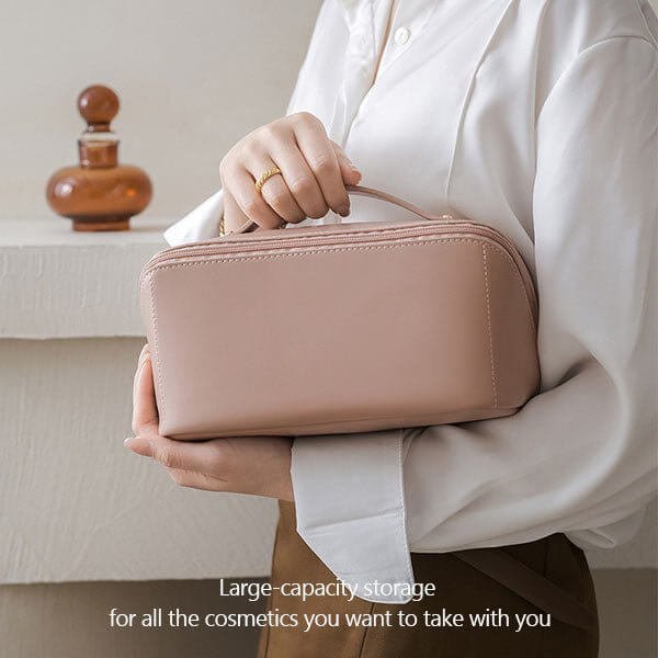 Large capacity travel jewelry cosmetic bag