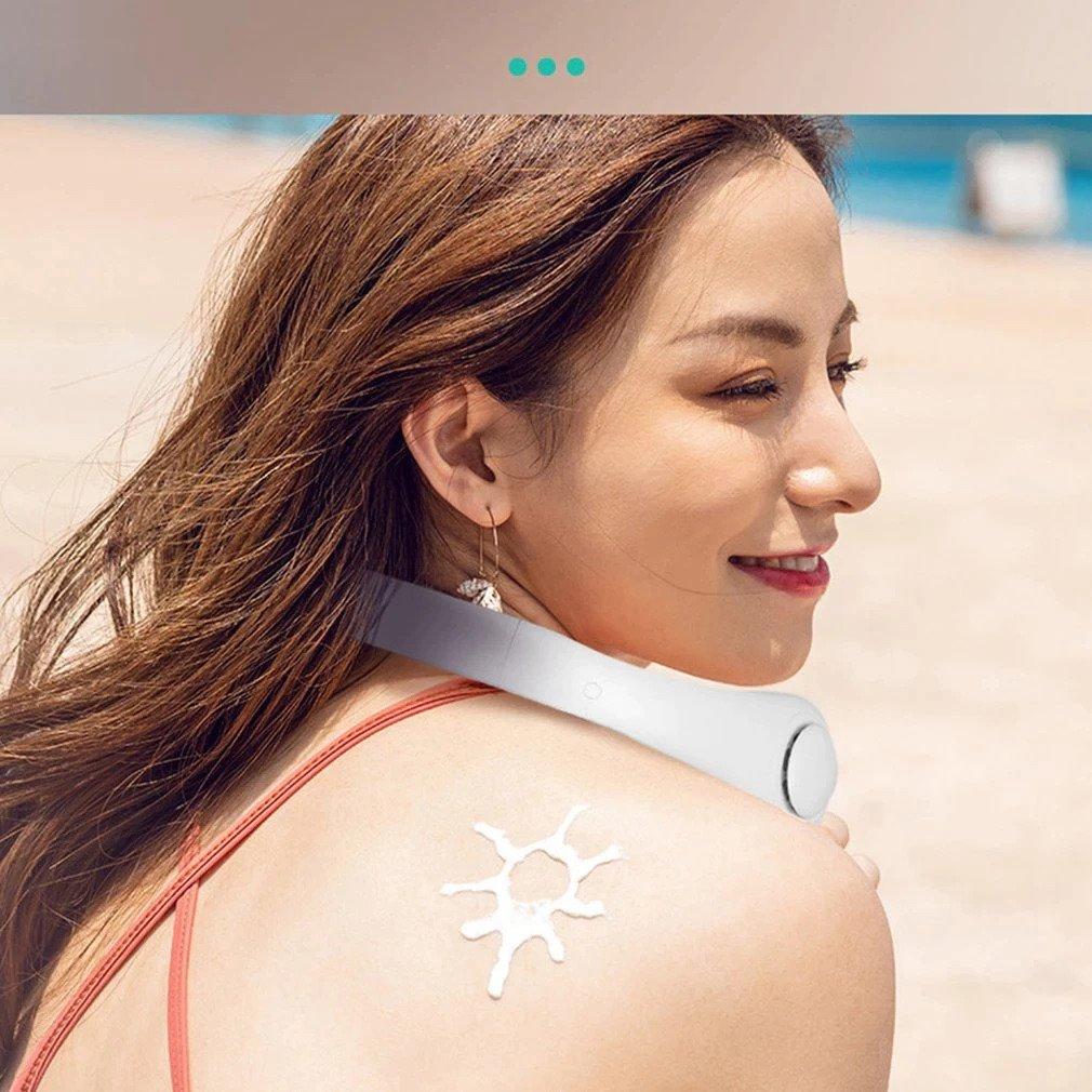 Portable neck fan