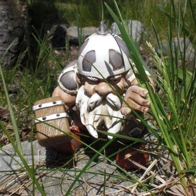 Garden decoration – Viking dwarf gnomes statue