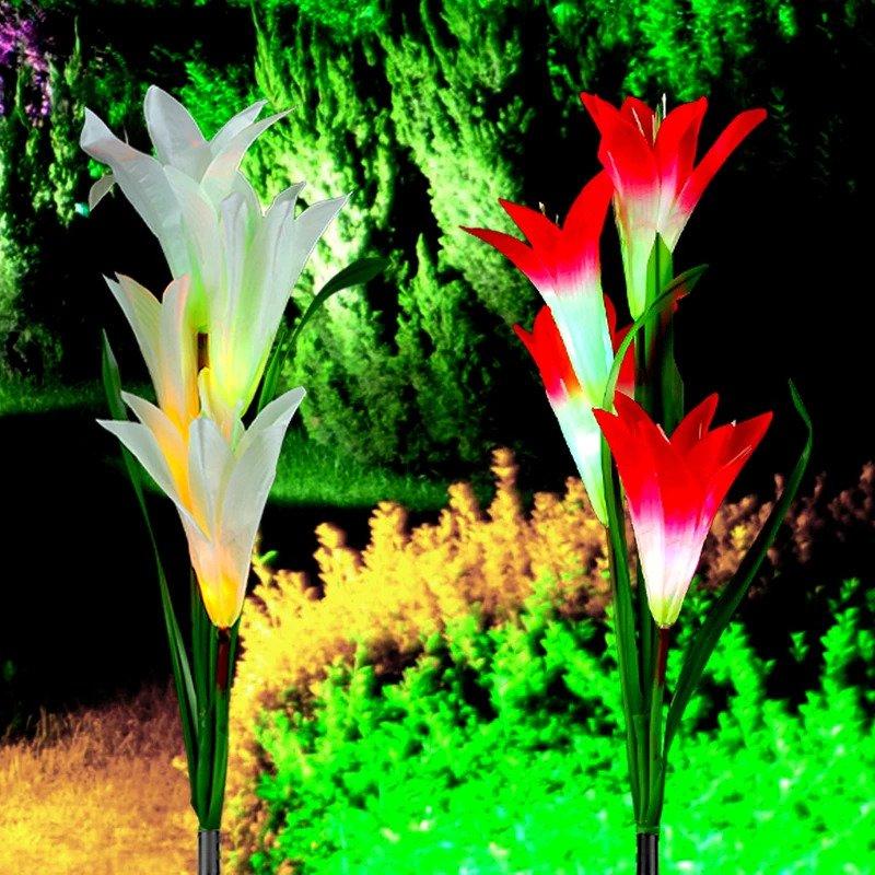 Solar Garden Flower Decorative Light