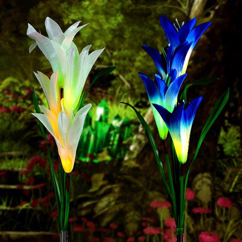 Solar Garden Flower Decorative Light