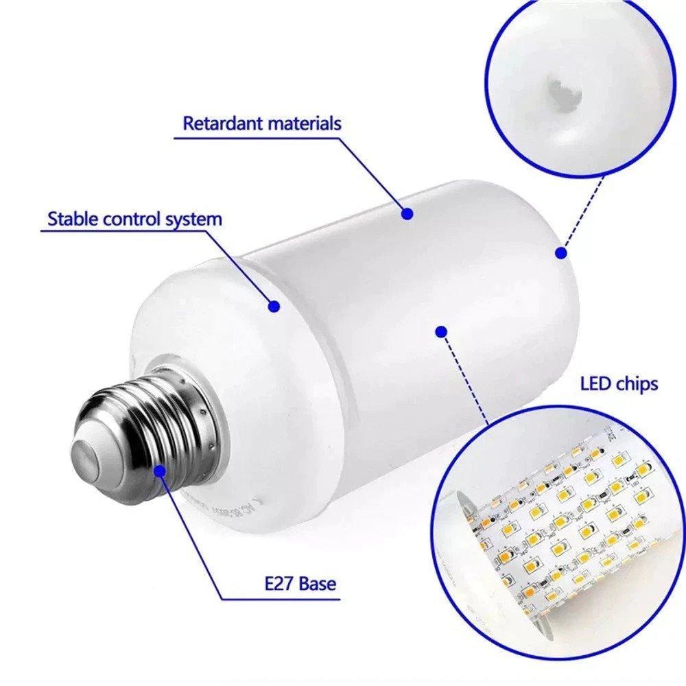 Flame effect led decorative bulb
