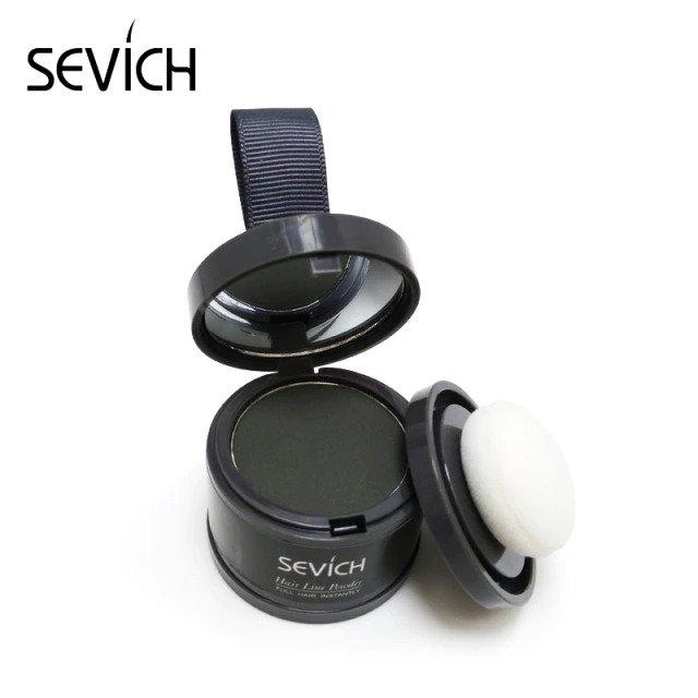 Special hair root densifying powder with ombré effect