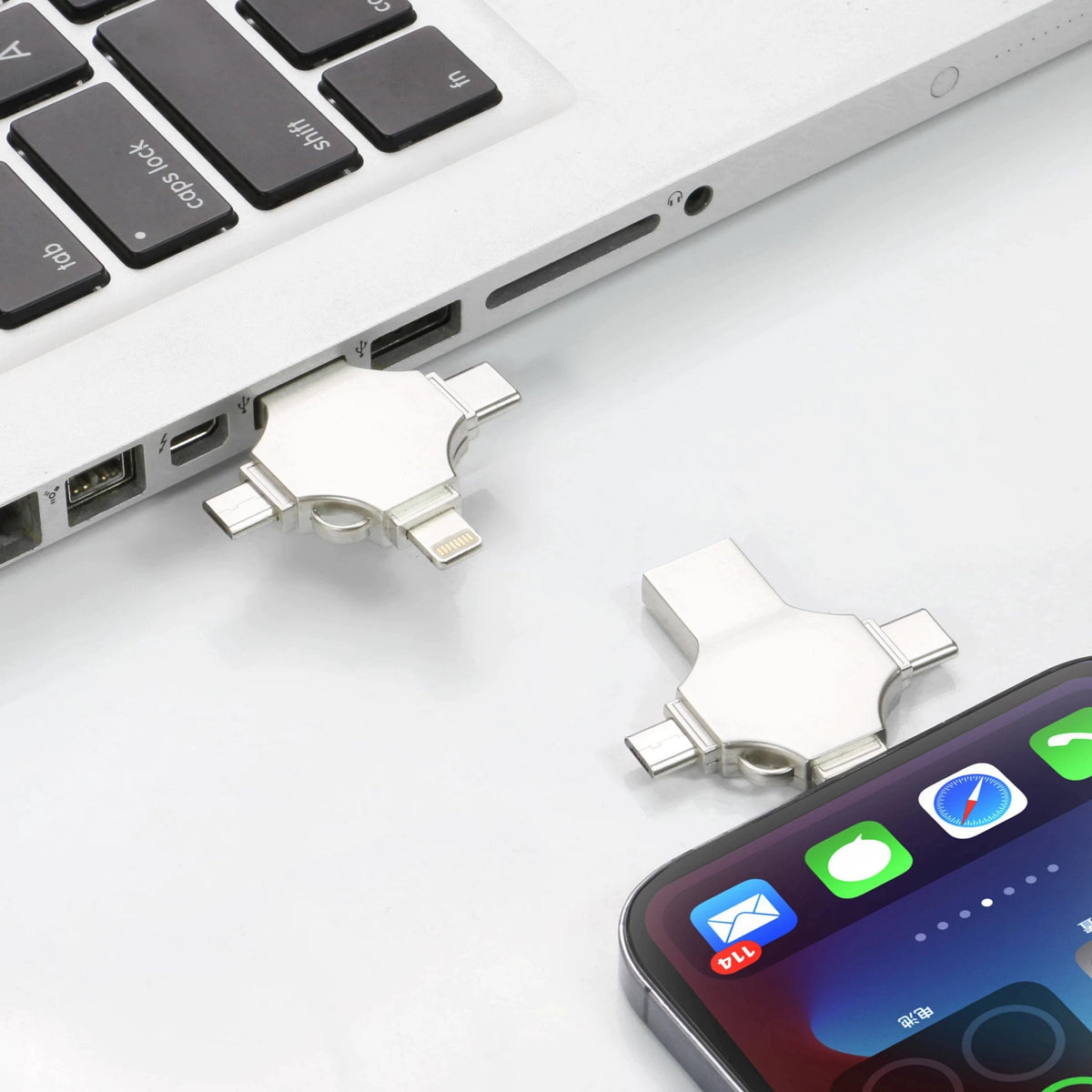 Photostick Omni 4-in-1 phone backup USB stick