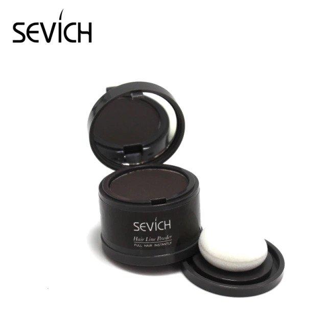 Special hair root densifying powder with ombré effect