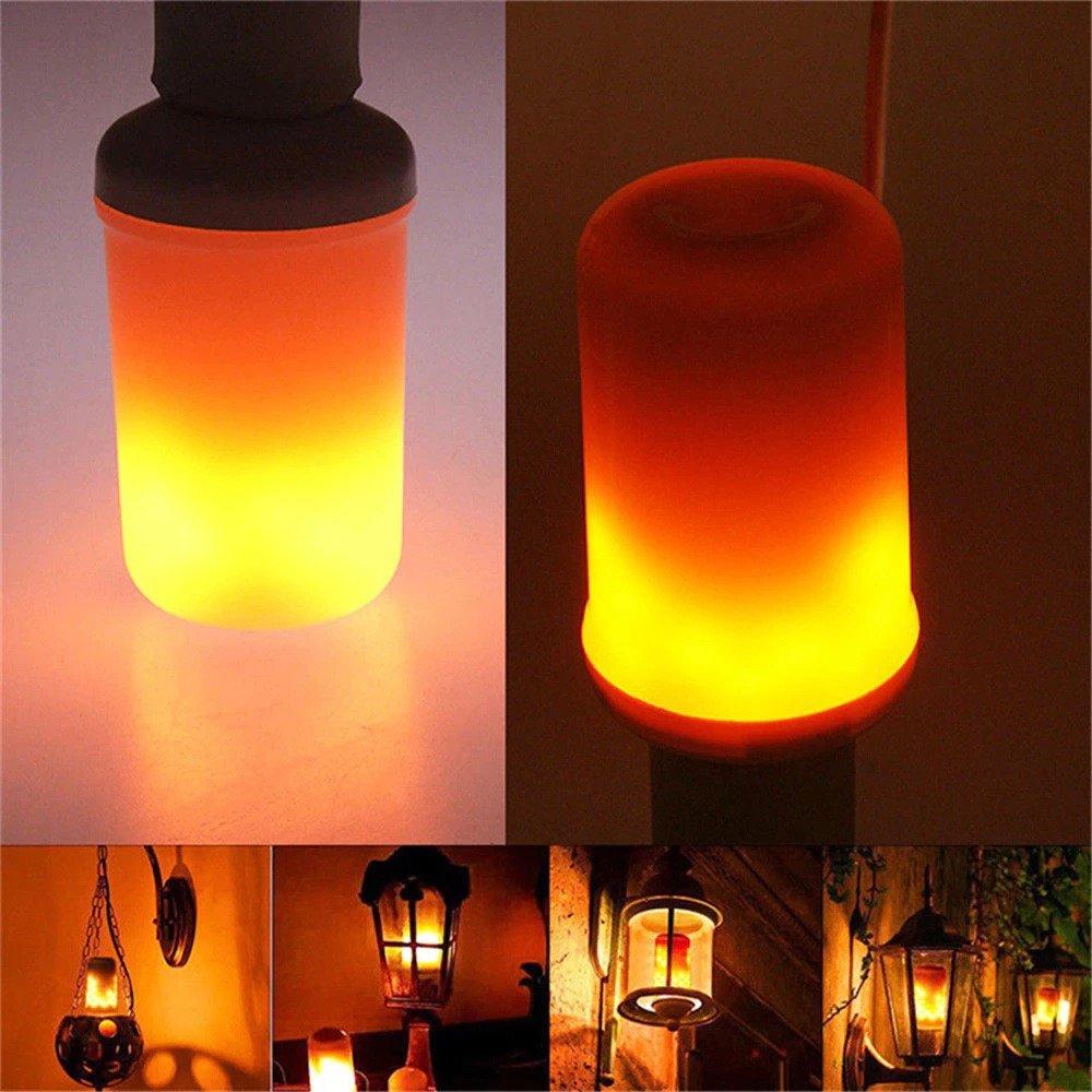 Flame effect led decorative bulb