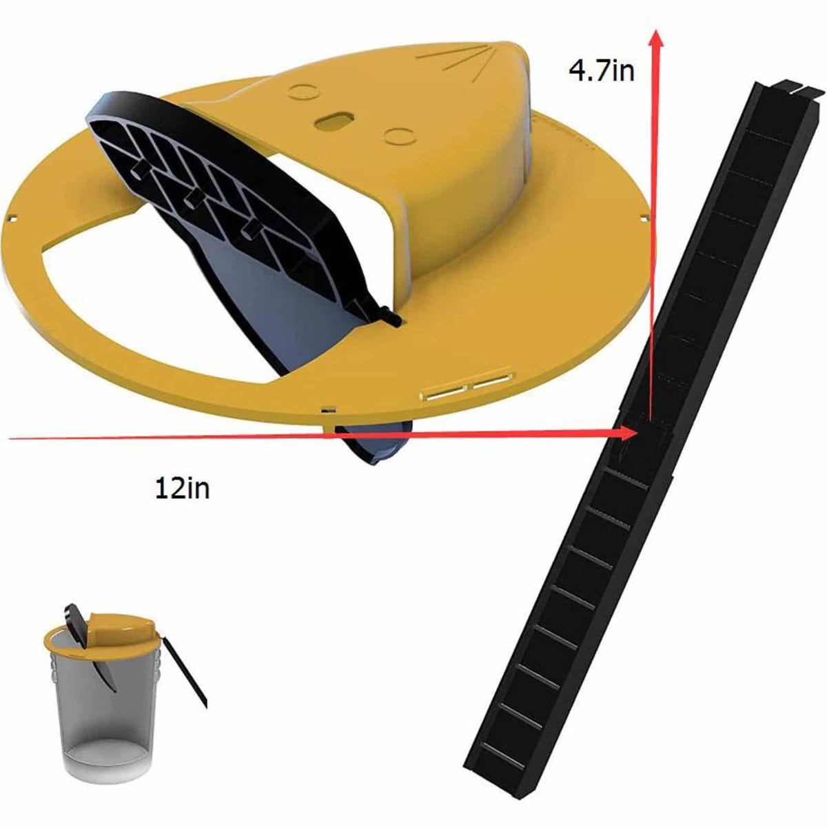 Mouse trap with bucket cover