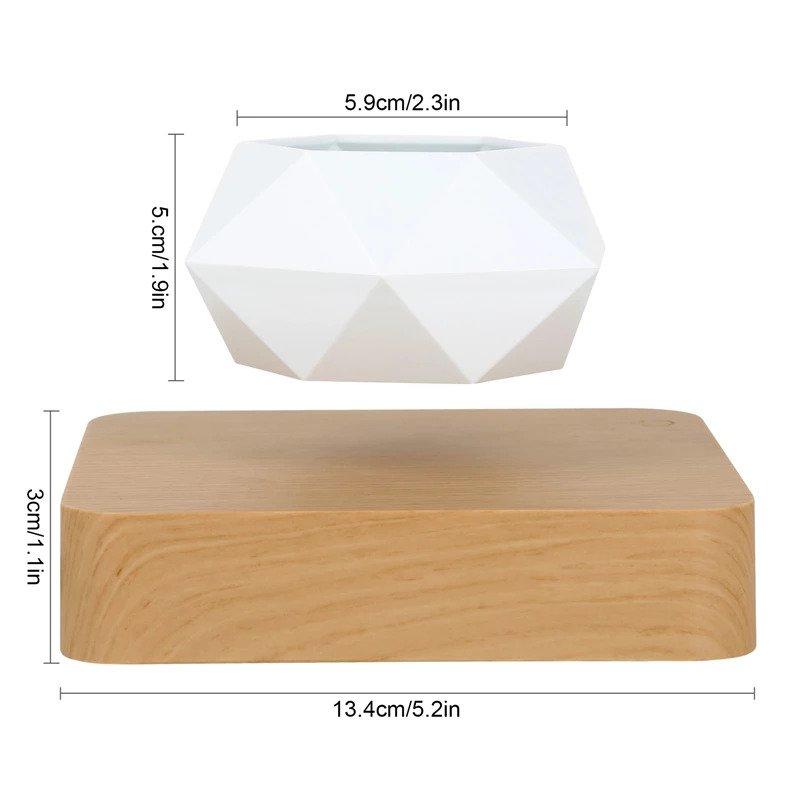 Levitation and magnetic rotation bonsai pot