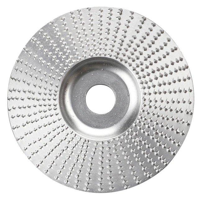 Rotary disc for angle grinder for wood carving