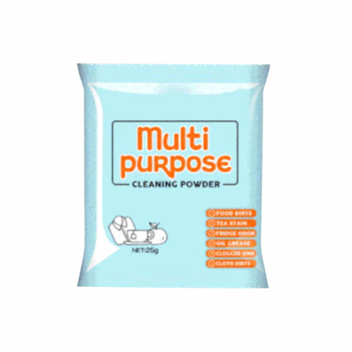 Powerful powder cleaner to remove grease