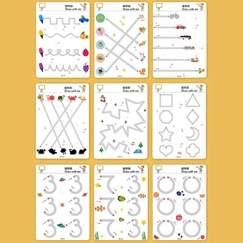 Magical Tracing Workbook Reusable Toddler Learning Toys