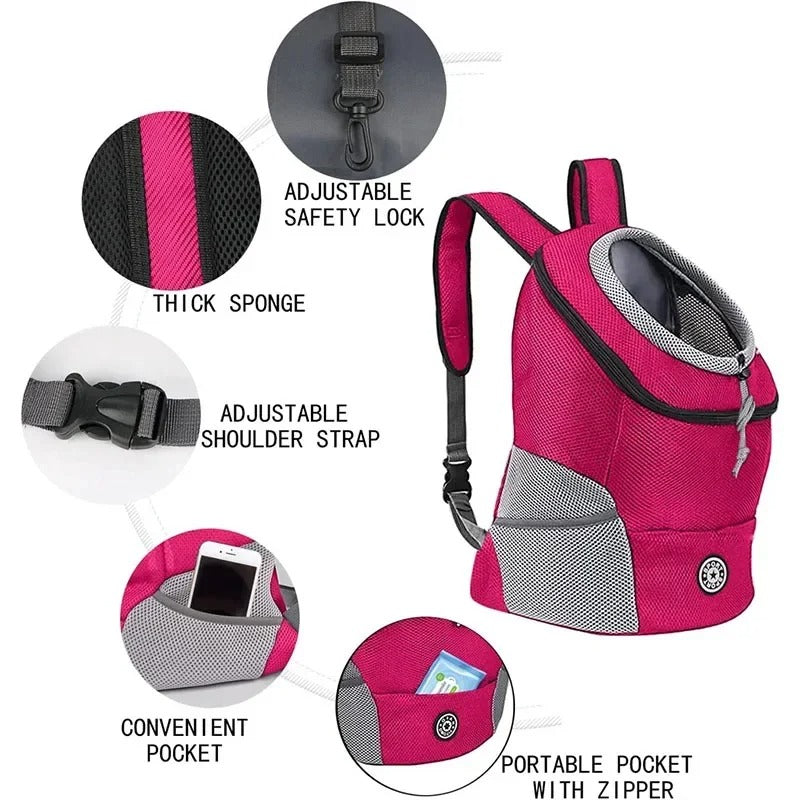 Transport backpack for dogs and cats