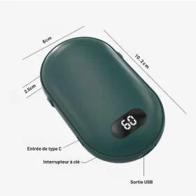 Mini USB hand warmer and 2-in-1 charger