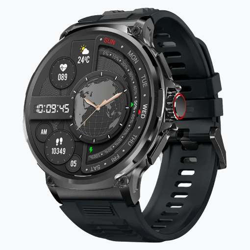 Stahlgear Zeus Connected smart watch men 1.85 inch HD sport Bluetooth call GPS sport Fitness Tracker heart monitor 710 mAh waterproof