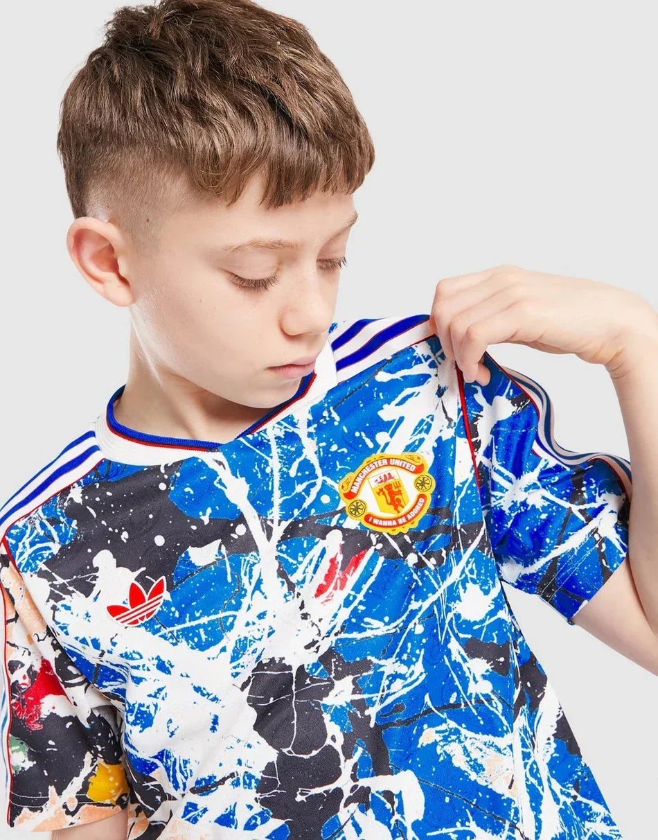 Maillot junior Stone Roses de Manchester United 2025/26