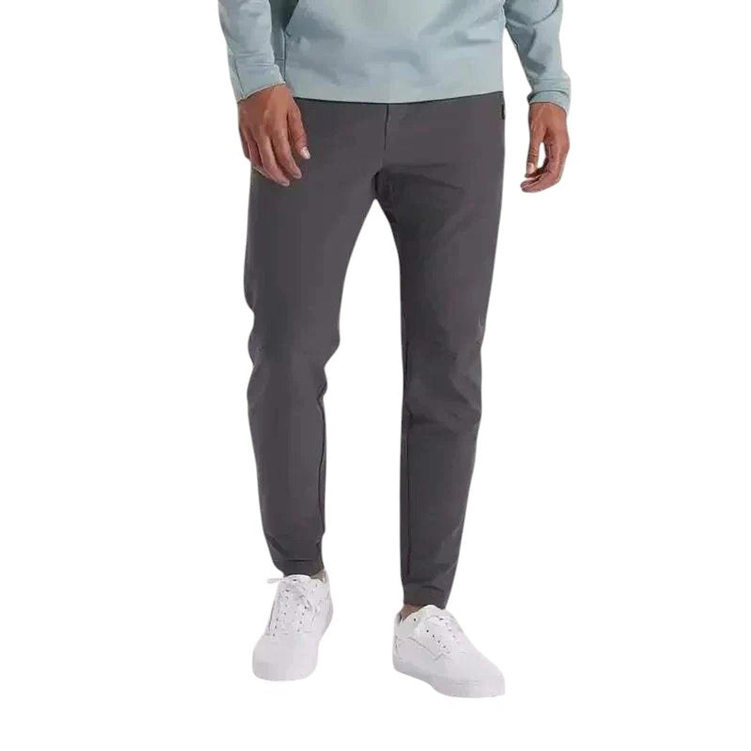 Jogger Trousers Men Slim Fit Stretch Cotton Elastic Cuffs