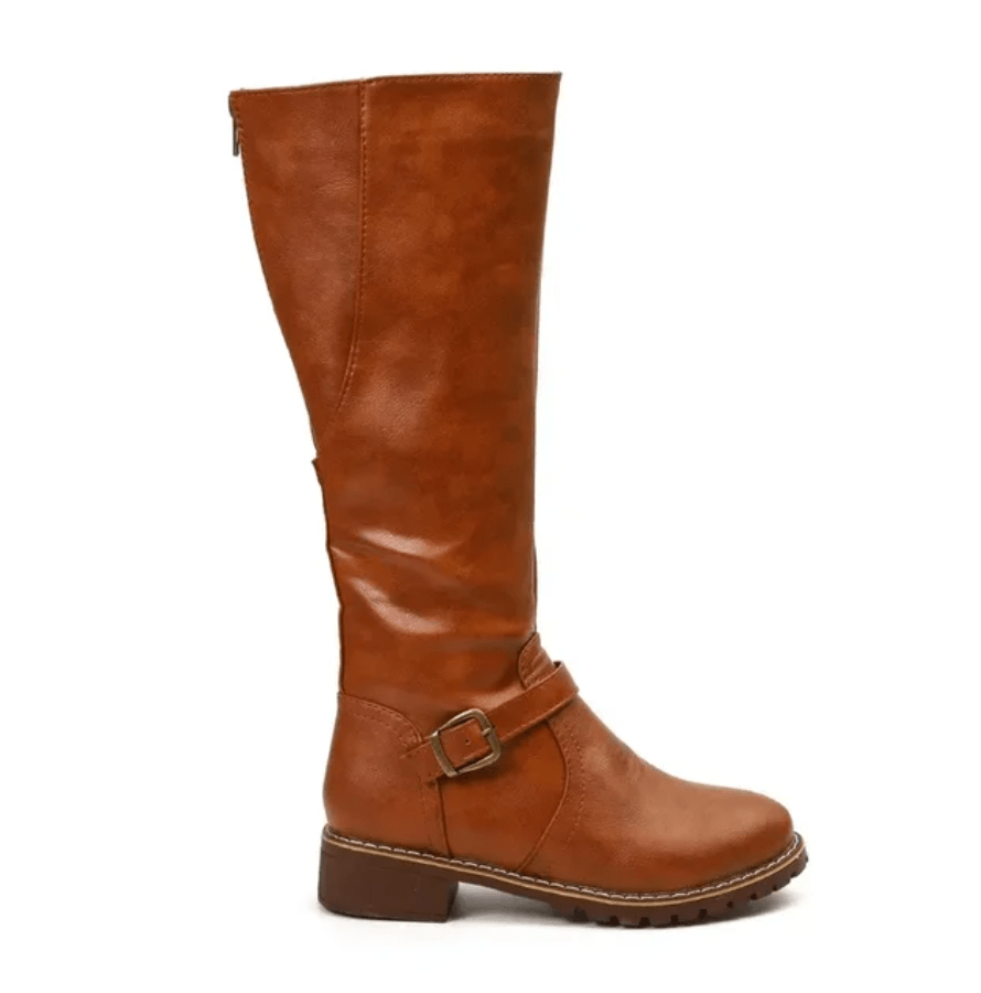 Knee-High Boots Women High Shaft Zipper Closure
