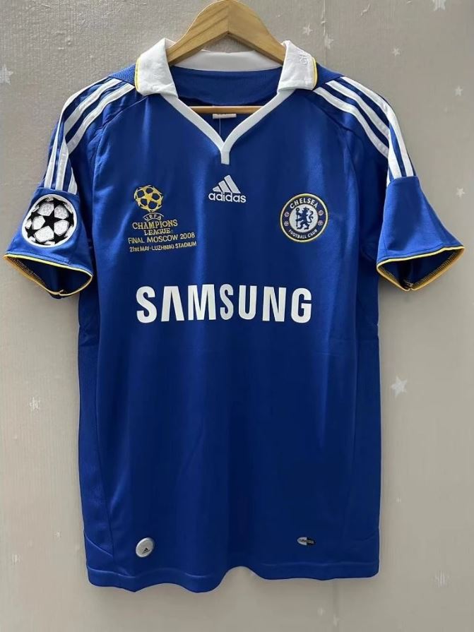 Chelsea 2008 retro-thuisshirt UCL-finale – Lampard #8