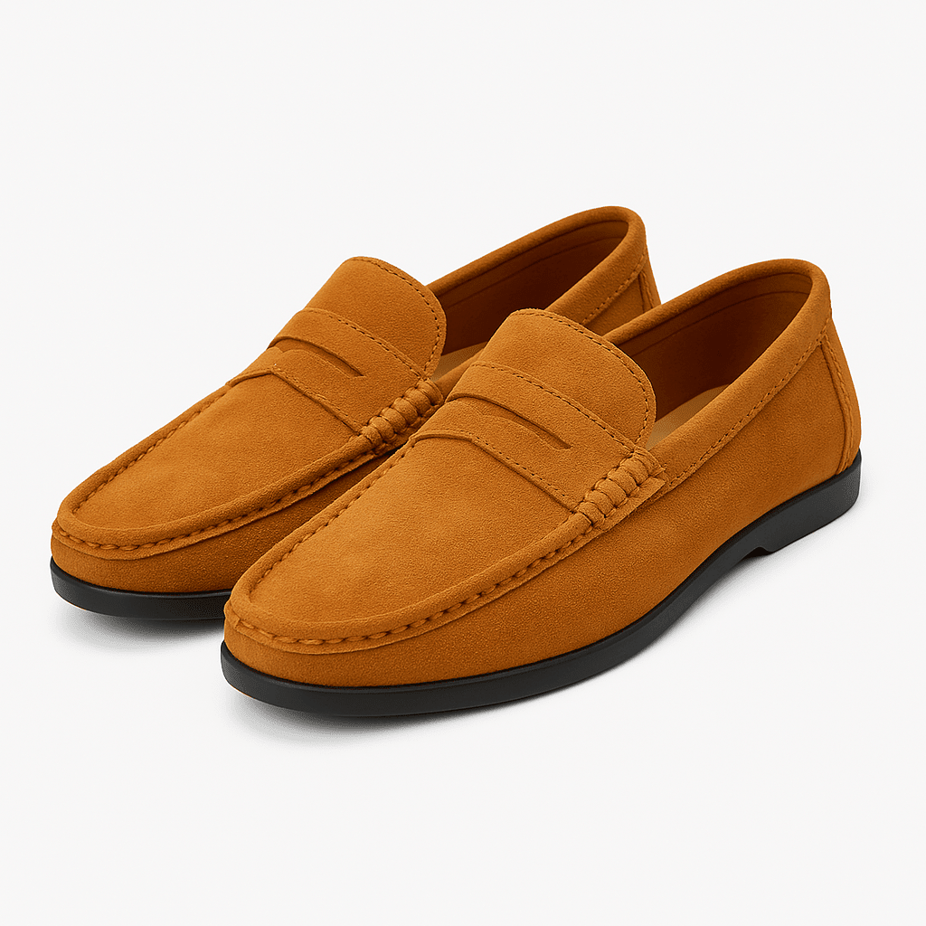 Loafers Men Suede Slip On Comfortable Casual Shoes