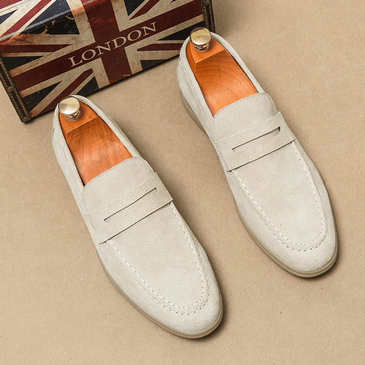 Men's Classic Fit Slip-On Loafers — Timeless Style