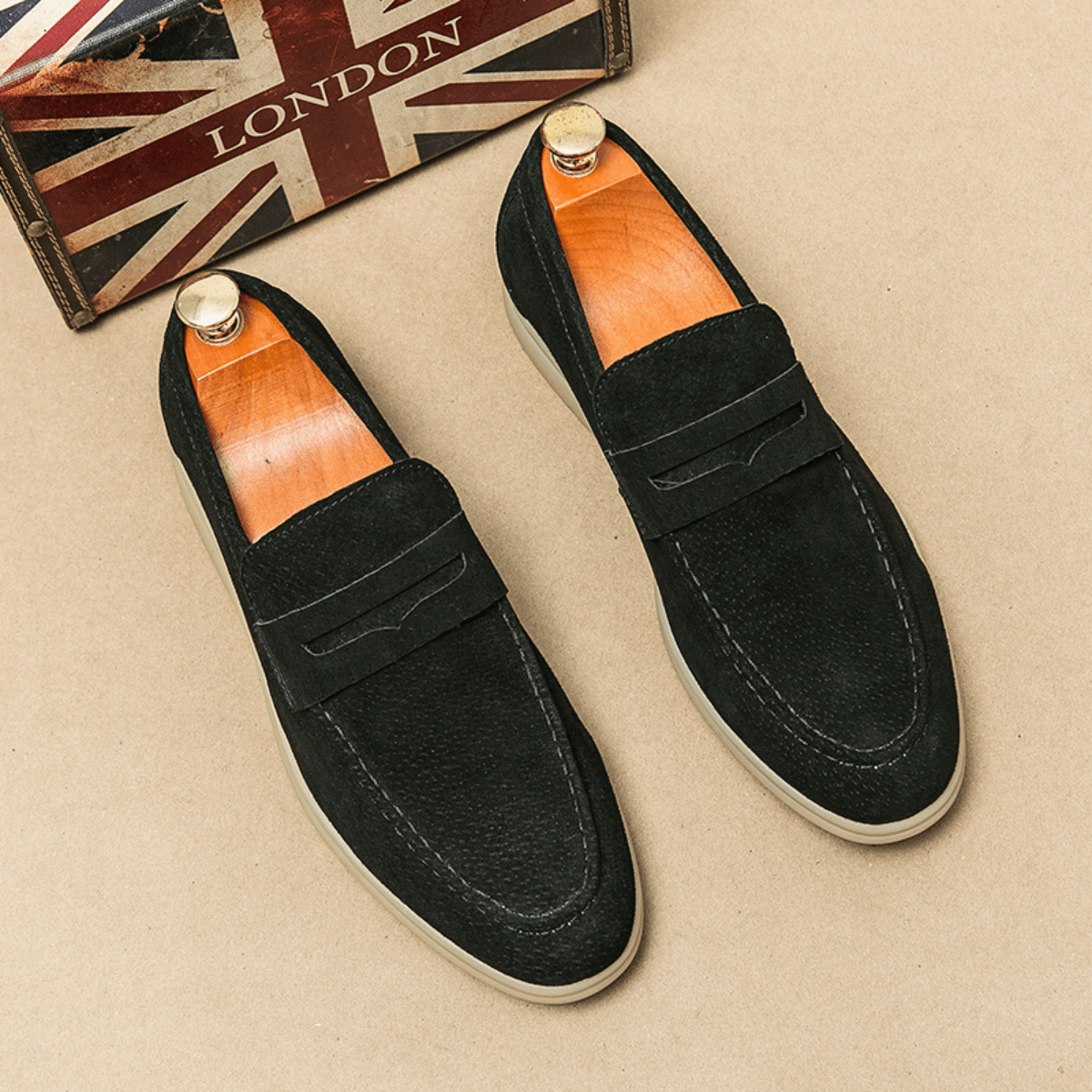 Men's Classic Fit Slip-On Loafers — Timeless Style