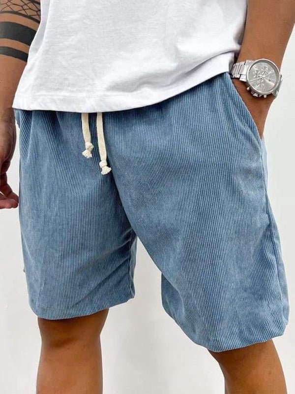 Men's Linen Shorts - Loose Fit Short Length Pull-On Closure
