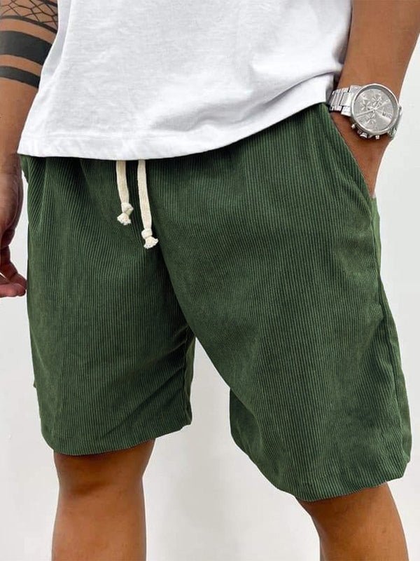 Men's Linen Shorts - Loose Fit Short Length Pull-On Closure