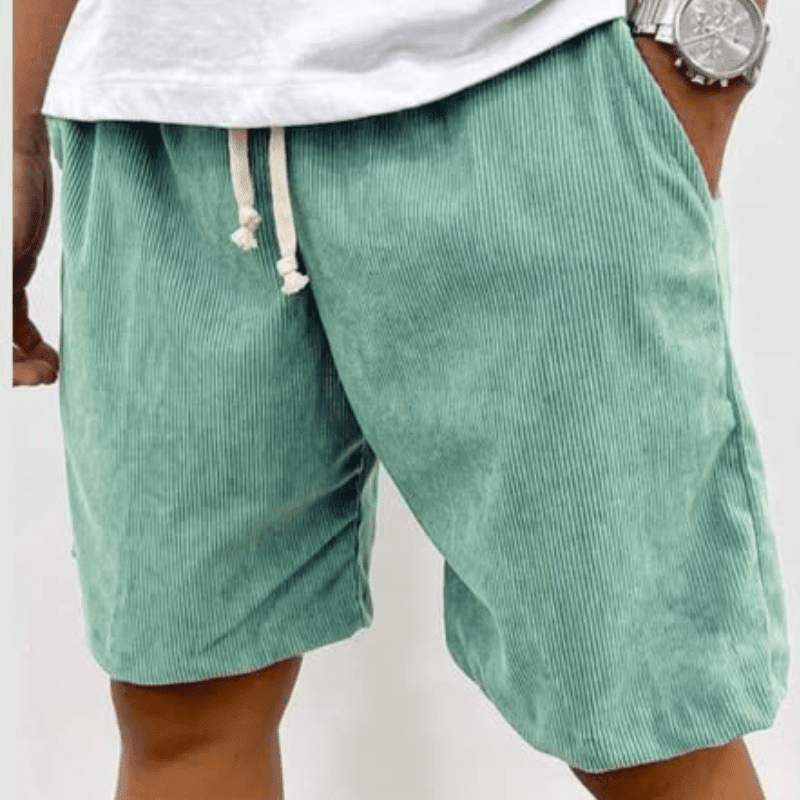 Men's Linen Shorts - Loose Fit Short Length Pull-On Closure