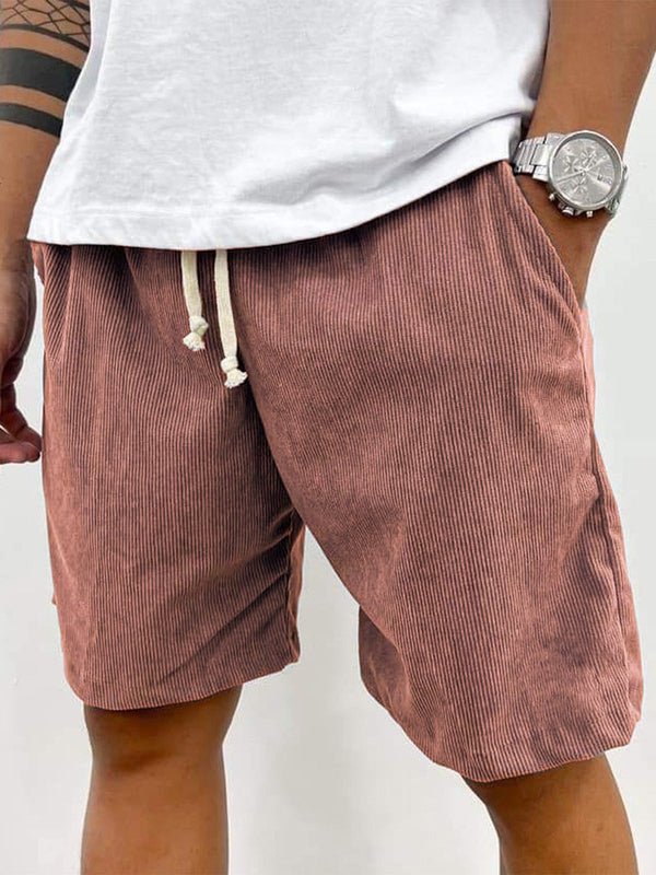 Men's Linen Shorts - Loose Fit Short Length Pull-On Closure