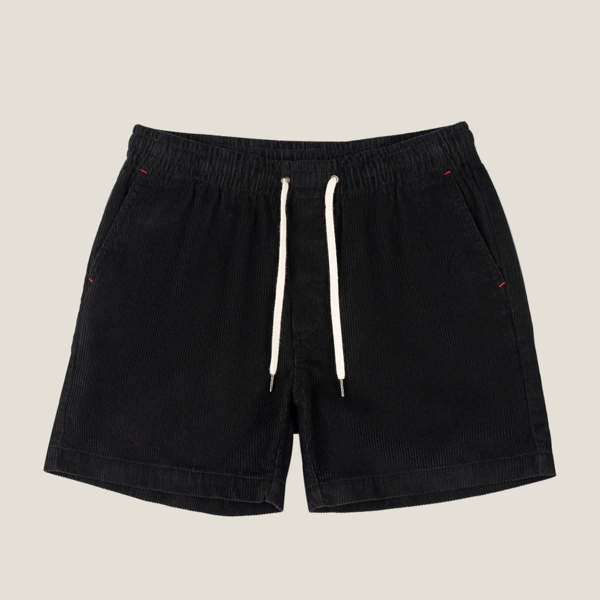 Men's Linen Shorts - Relaxed Fit Mid Length Elastic Waistband
