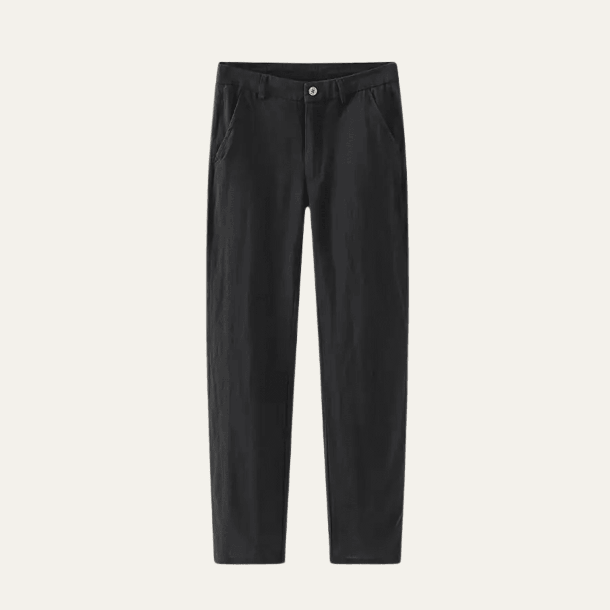 Men's Linen Trousers - Relaxed Fit Straight Leg Minimal