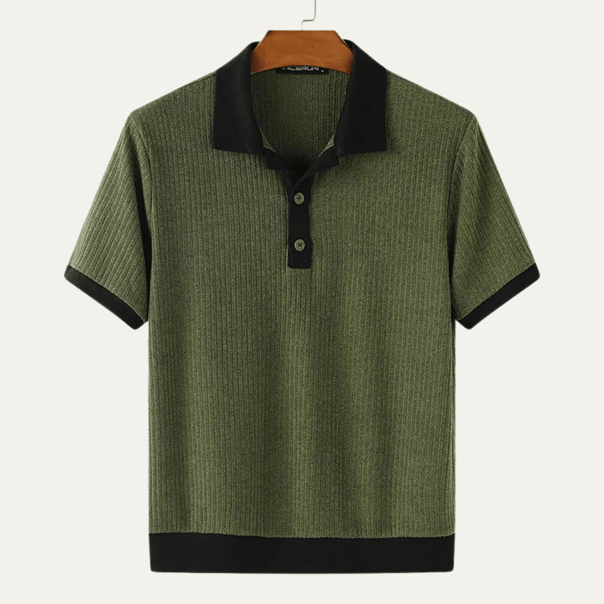 Men's Polo Shirt — Regular Fit Short Sleeve Button Closure