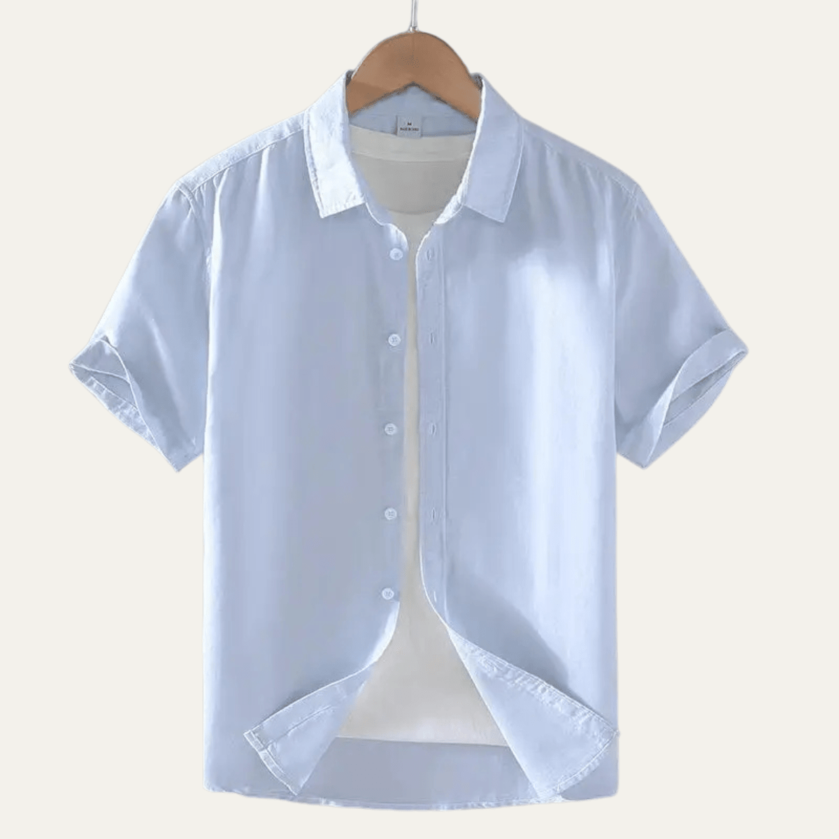 Men's Shirt — Short Sleeve Relaxed Fit Button-Down Collar